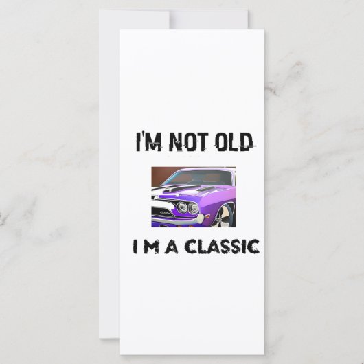 Happy Birthday voor een Classic, 50e 60e feestje (Voorkant)