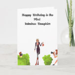 Happy Birthday voor een Fabulous Daughter Kaart<br><div class="desc">Een simpele en mooie leuke kaart voor Fabulous-dochters overal,  met de tong in de wang om elke fashionistische dochter te laten glimlachen.</div>