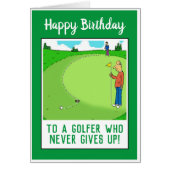 Happy Birthday voor een Golfer Funny (Voorkant)