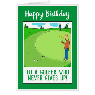 Happy Birthday voor een Golfer Funny