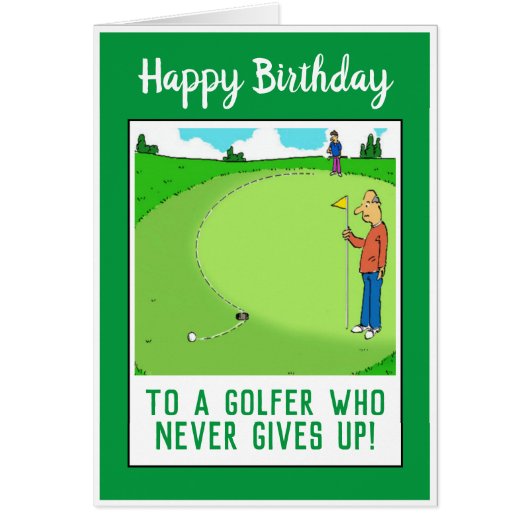 Happy Birthday voor een Golfer Funny (Voorkant)