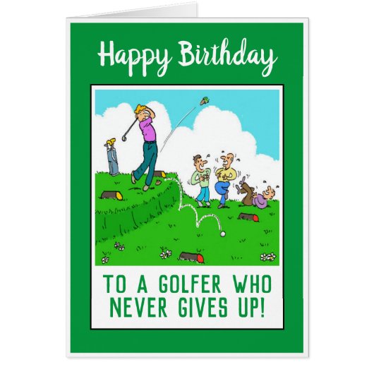 Happy Birthday voor een Golfer Funny (Voorkant)