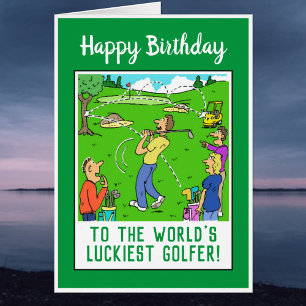 Happy Birthday voor een Golfer Funny