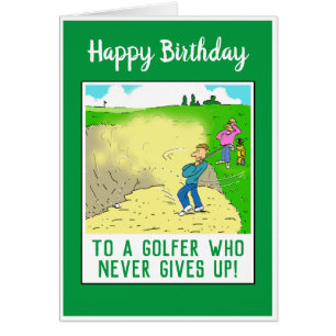 Happy Birthday voor een Golfer Funny