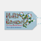 Happy Birthday voor een heel speciale vriend Typog Cadeaulabel (Voorkant (Horizontaal))