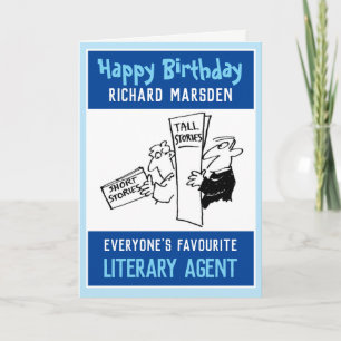 Happy Birthday voor een literaire agent Kaart