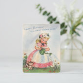 Happy Birthday voor een Sweet Young Lady Feestdagenkaart (Staand voorkant)