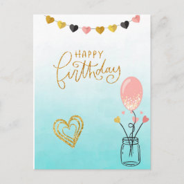 Happy Birthday voor haar Briefkaart