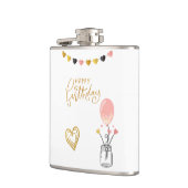 Happy Birthday voor haar Heupfles (Links)
