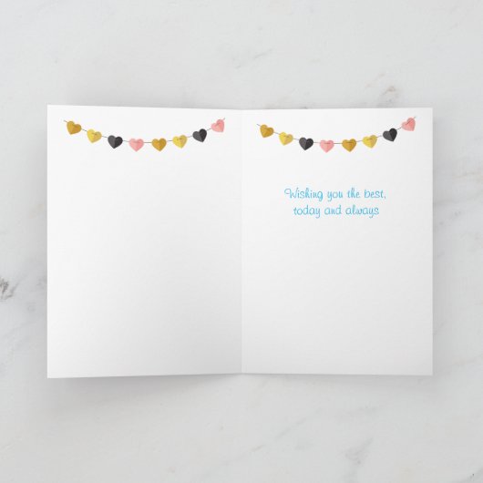 Happy Birthday voor haar Kaart (Binnen)