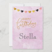 Happy Birthday voor haar Kaart (Voorkant)