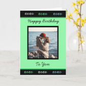 Happy Birthday voor je foto-kaart toevoegen Kaart (Gele Bloem)