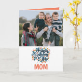 Happy Birthday voor je mam Fotokaart Kaart (Gele Bloem)