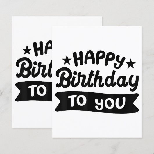 Happy Birthday voor jou (Voorkant / Achterkant)