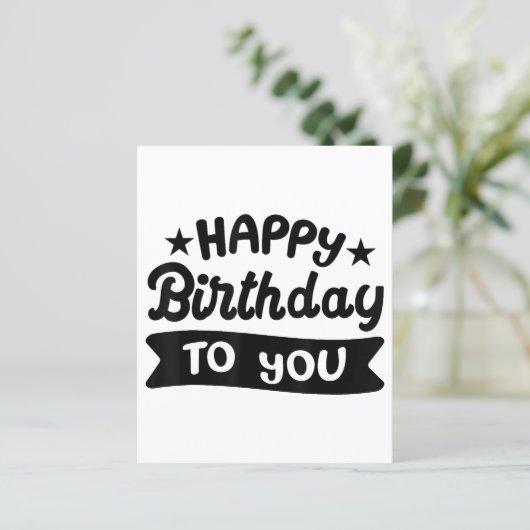 Happy Birthday voor jou (Staand voorkant)