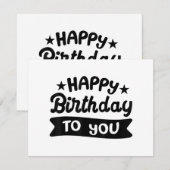 Happy Birthday voor jou (Voorkant / Achterkant)