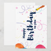 Happy Birthday voor jou Feestdagenkaart (Voorkant / Achterkant)