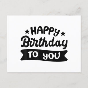 Happy Birthday voor jou Informatiekaartje