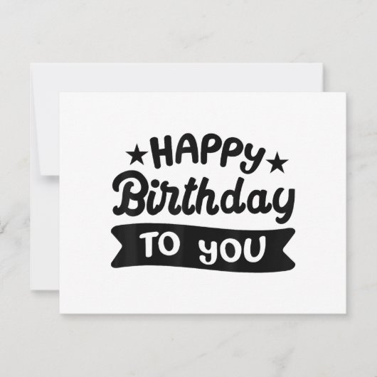 Happy Birthday voor jou Kaart (Voorkant)