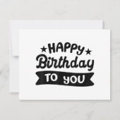 Happy Birthday voor jou Kaart (Achterkant)