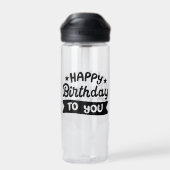 Happy Birthday voor jou Waterfles (Achterkant)