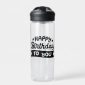 Happy Birthday voor jou Waterfles (Voorkant)