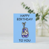Happy Birthday voor mannelijke loper Blue Trainers Briefkaart (Staand voorkant)