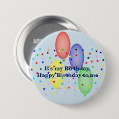 Happy Birthday voor mij Ronde Button 7,6 Cm (Voorkant /achterkant)