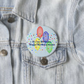 Happy Birthday voor mij Ronde Button 7,6 Cm (In situ)