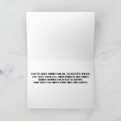 Happy Birthday, voor mijn favoriete broeder steamp Kaart (Binnen)