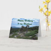 Happy Birthday voor mijn man Kaart (Gele Bloem)