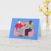 Happy Birthday voor multiraciale boyvriend Kaart (Gele Bloem)