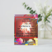 Happy Birthday voor ons Art Print Briefkaart (Staand voorkant)