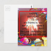 Happy Birthday voor ons Art Print Briefkaart (Voorkant / Achterkant)