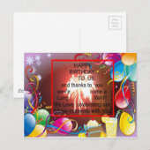 Happy Birthday voor ons Art Print Briefkaart (Voorkant / Achterkant)