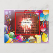 Happy Birthday voor ons Art Print Briefkaart (Voorkant)