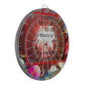 Happy Birthday voor ons Art Print Dartbord (Voorkant Links)