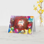 Happy Birthday voor ons Art Print Kaart (Gele Bloem)