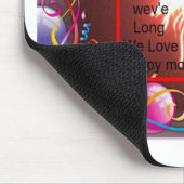 Happy Birthday voor ons Art Print Muismat (Hoek)