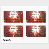 Happy Birthday voor ons Art Print Rechthoekige Sticker (Vel)