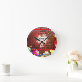 Happy Birthday voor ons Art Print Ronde Klok (Huis)