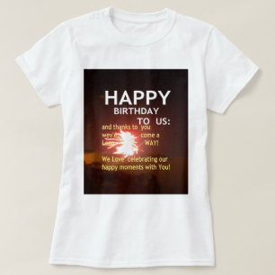 Happy Birthday voor ons Art Print T-shirt