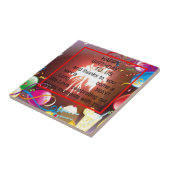 Happy Birthday voor ons Art Print Tegeltje (Zijkant)