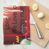 Happy Birthday voor ons Art Print Theedoek (Quarter Fold)