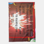 Happy Birthday voor ons Art Print Theedoek (Verticaal)