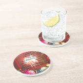 Happy Birthday voor ons Art Print Zandsteen Onderzetter (Zijkant)