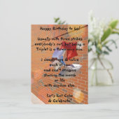 Happy Birthday voor ons Triplets Flat Card (Staand voorkant)