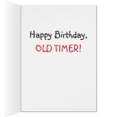 HAPPY BIRTHDAY voor OUDE TIMER (Binnen (Rechts))