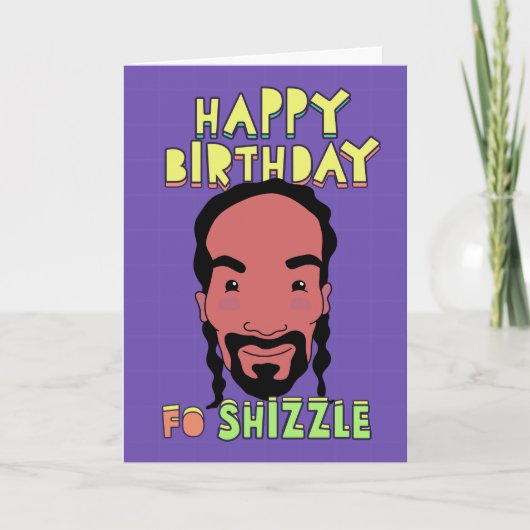 Happy Birthday voor Shizzle Kaart (Voorkant)