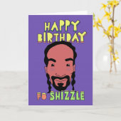 Happy Birthday voor Shizzle Kaart (Gele Bloem)